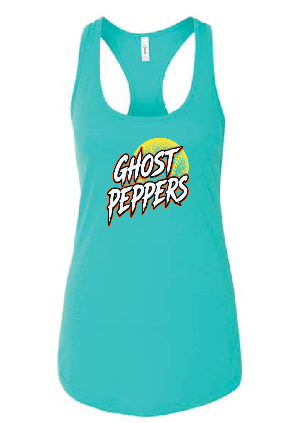 Ghost Pepper Softball Lightweight Racerback Tank