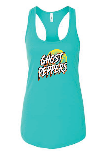 Ghost Pepper Softball Lightweight Racerback Tank
