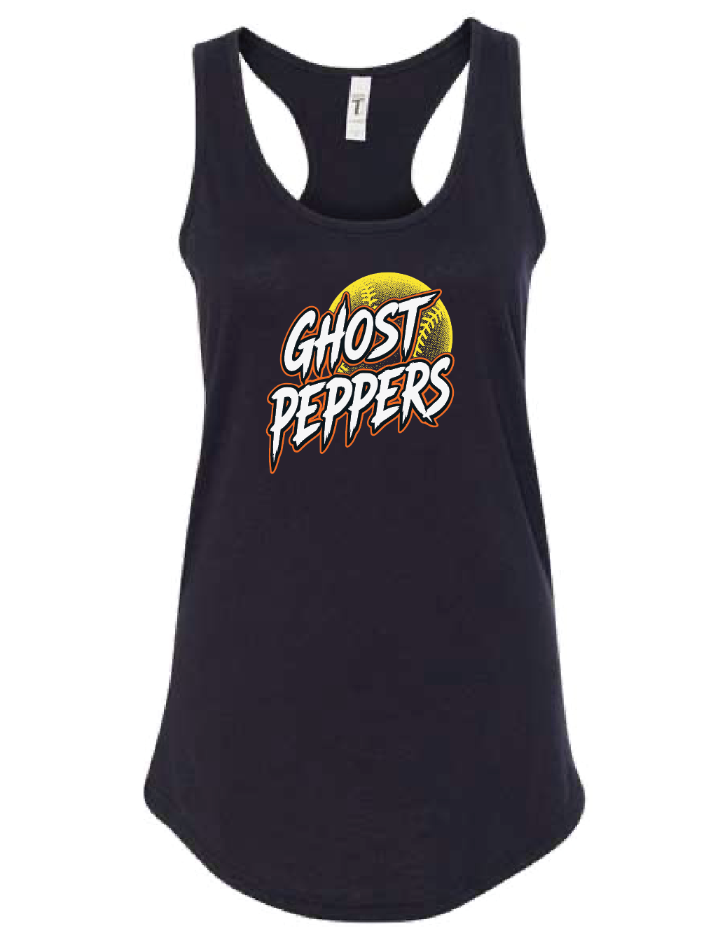 Ghost Pepper Softball Lightweight Racerback Tank