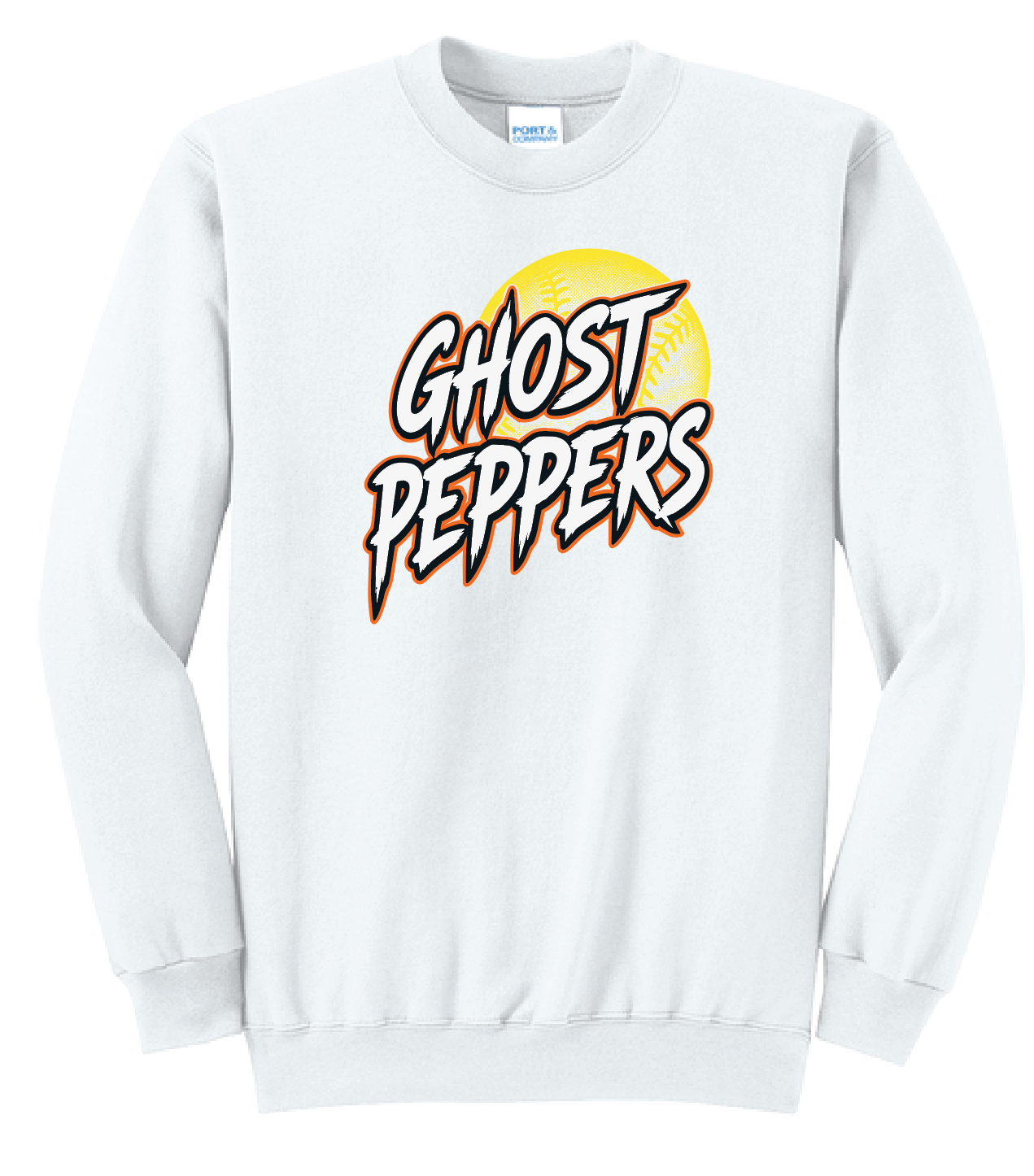 Ghost Peppers Softball Crew Sweatshirt