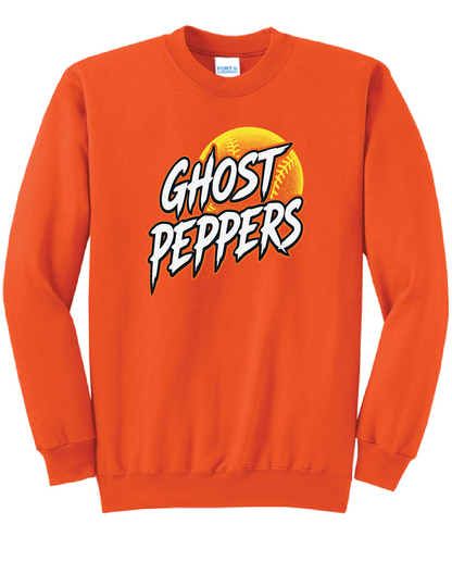 Ghost Peppers Softball Crew Sweatshirt