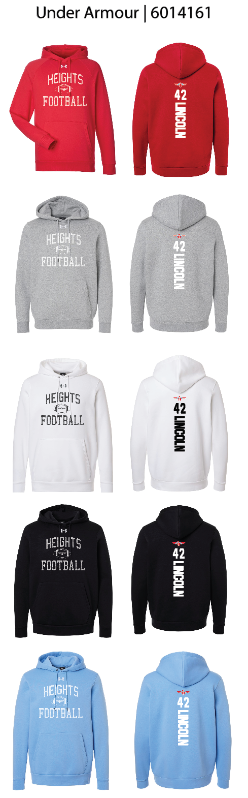 Thunderbird Football Hoodies