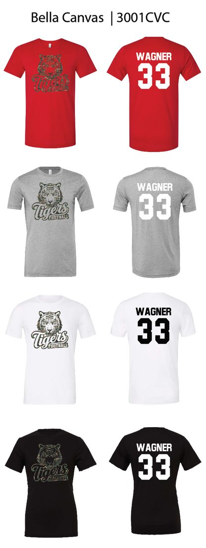 Camo Tiger Football Shirts