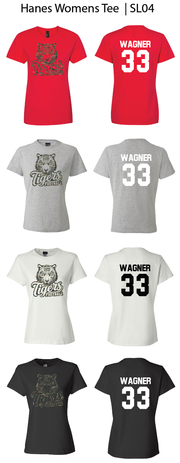 Camo Tiger Football Shirts