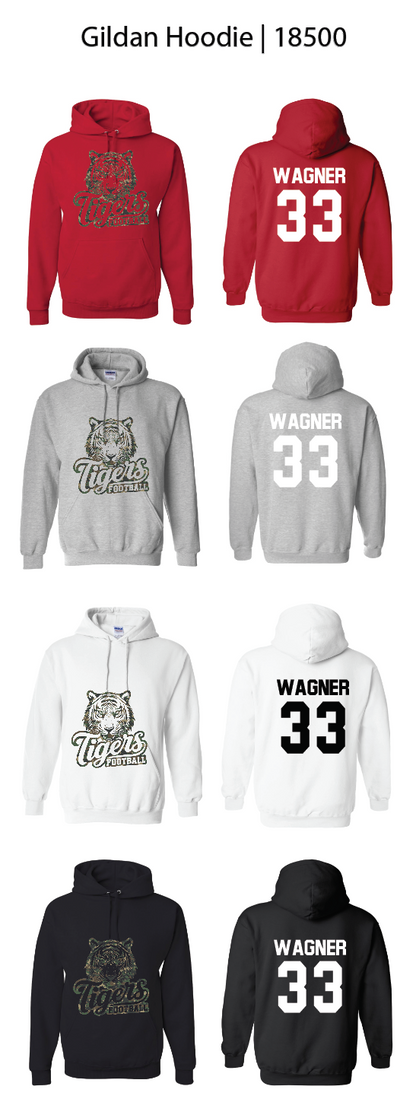 Camo Tigers Hoodies