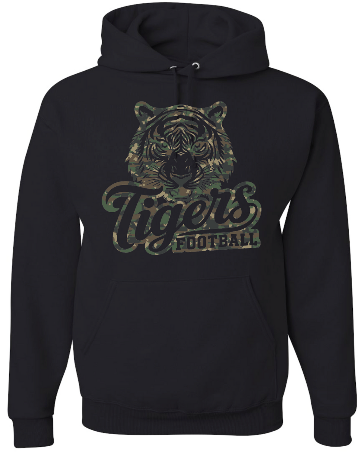 Camo Tigers Hoodies