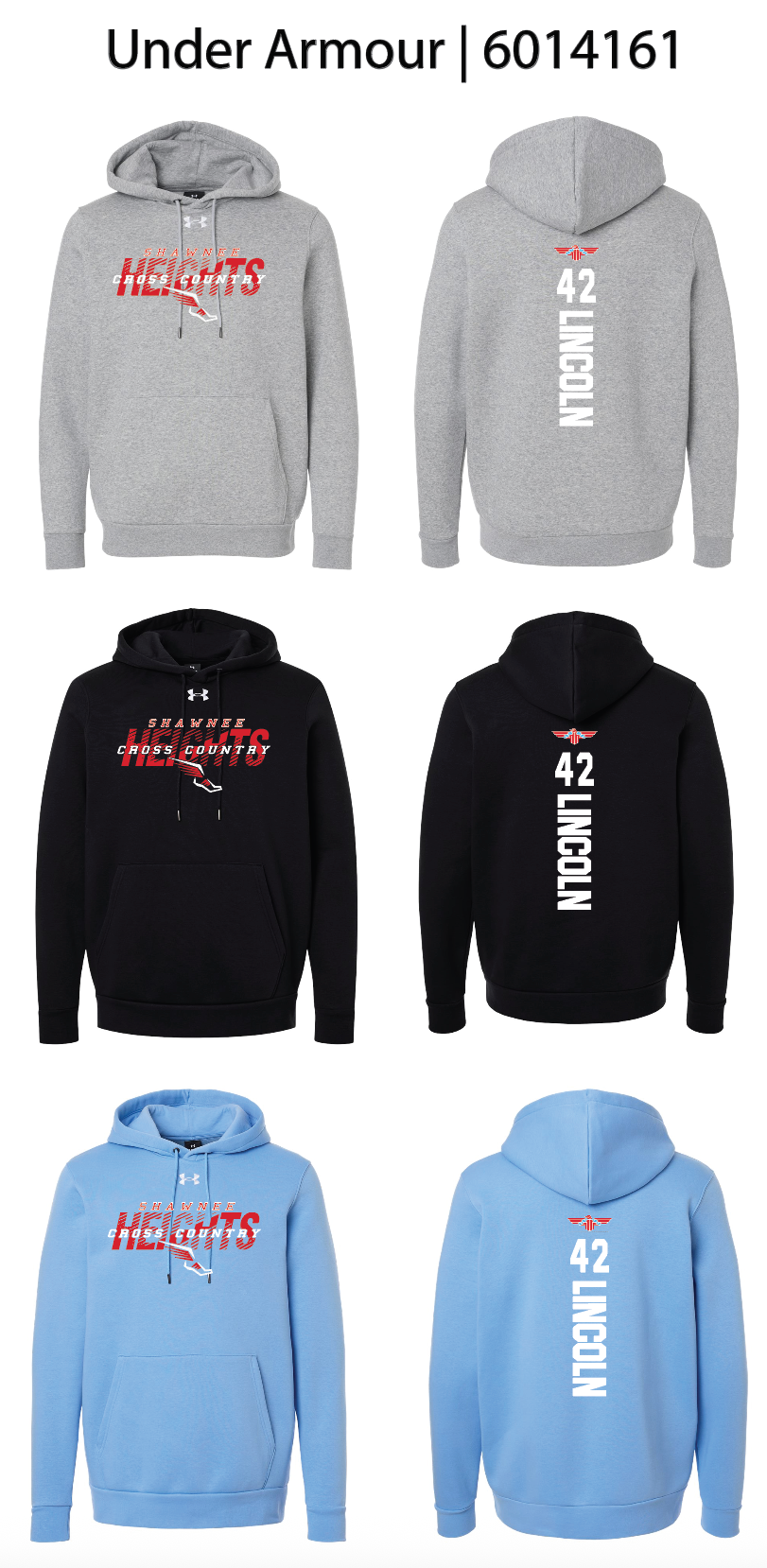 SHMS Cross Country Hoodies