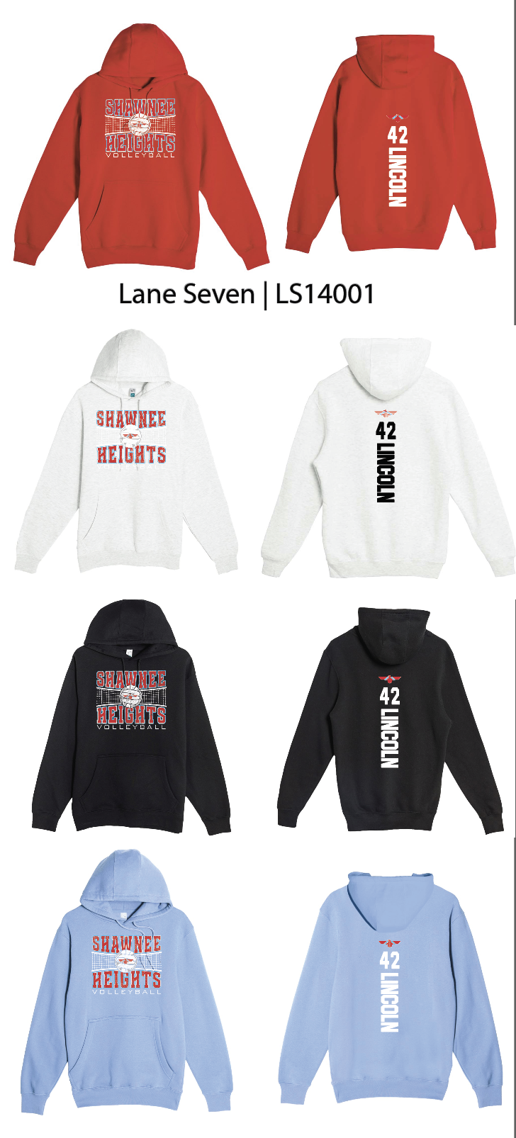 SHMS Volleyball Hoodies