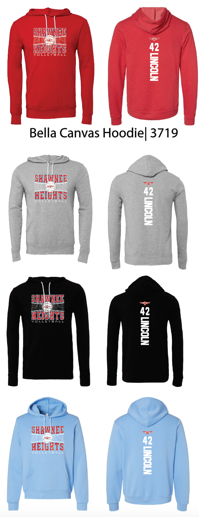SHMS Volleyball Hoodies