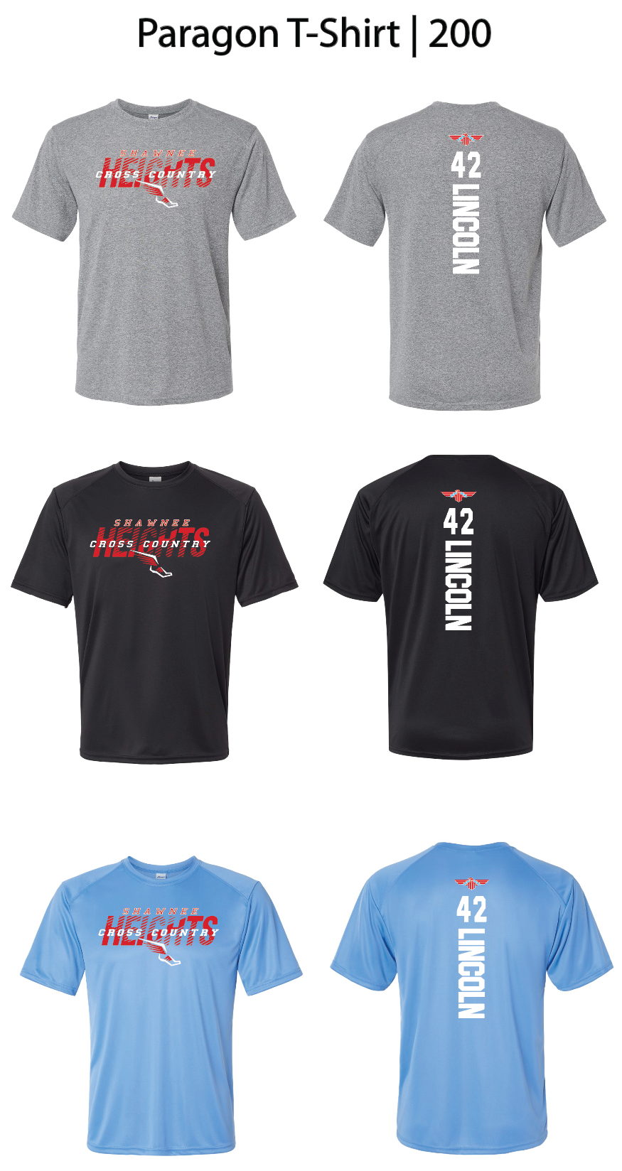 SHMS Cross Country Shirts