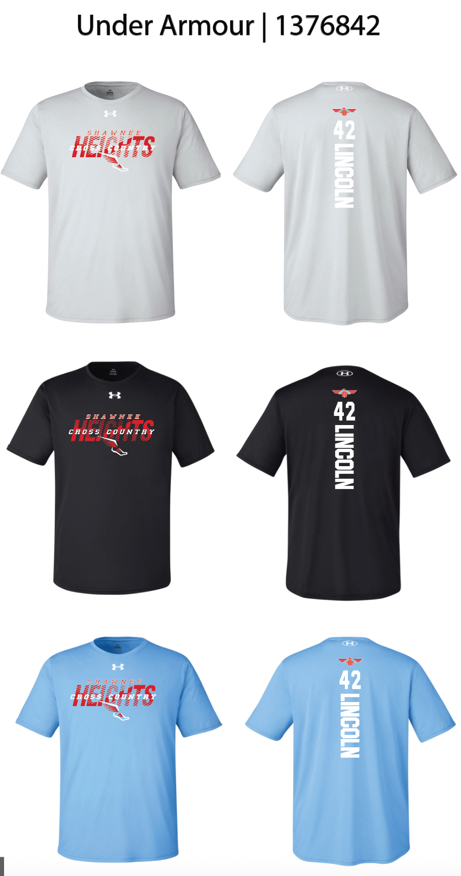 SHMS Cross Country Shirts