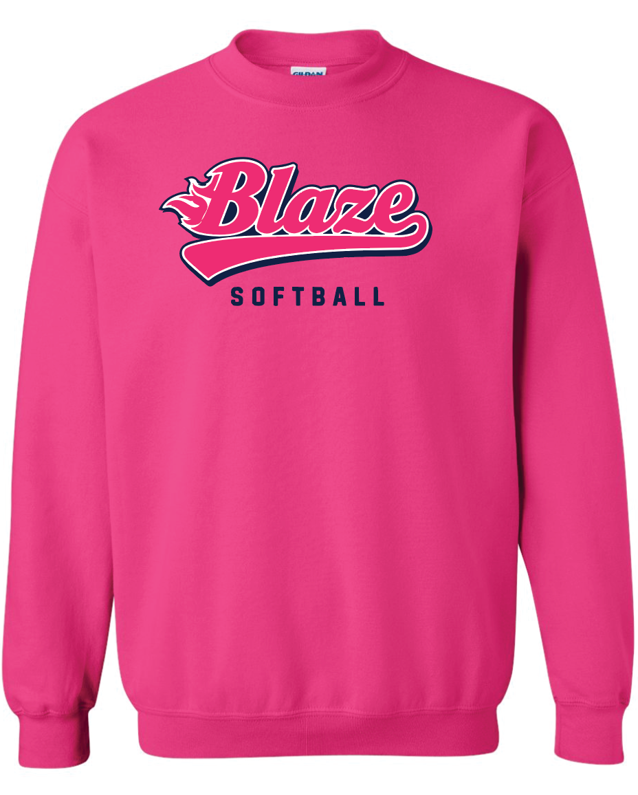 Blaze Softball Crew Sweatshirt