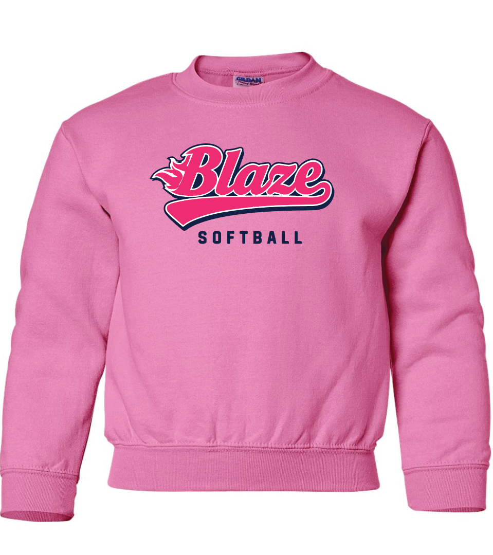 Blaze Softball Crew Sweatshirt