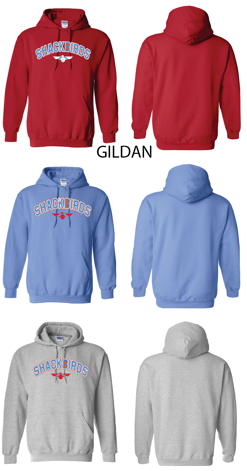 Shackbirds Basketball Hoodies