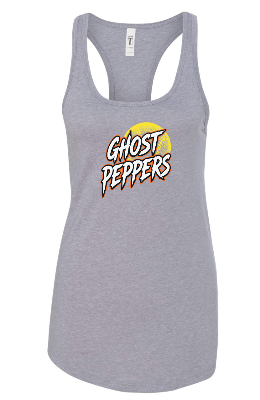 Ghost Pepper Softball Lightweight Racerback Tank