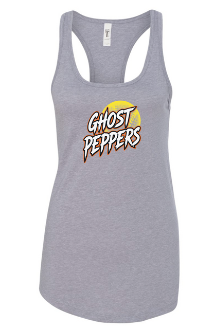 Ghost Pepper Softball Lightweight Racerback Tank
