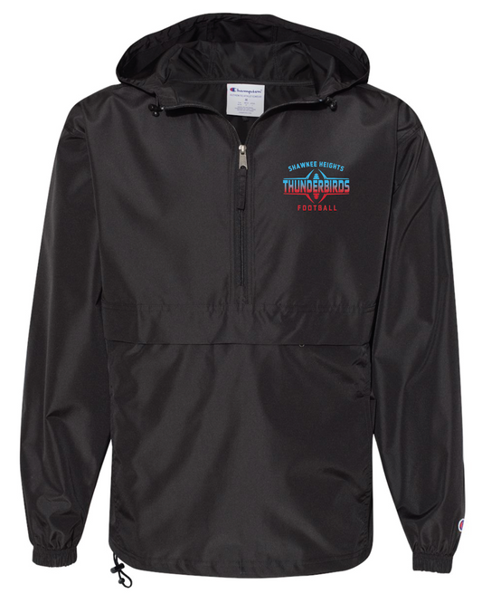 Touchdown Club Champion Hooded Packable Quarter-Zip Jacket