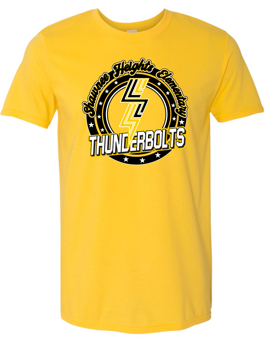 Shawnee Heights Elementary Thunderbolts Gildan Softstyle T-Shirt