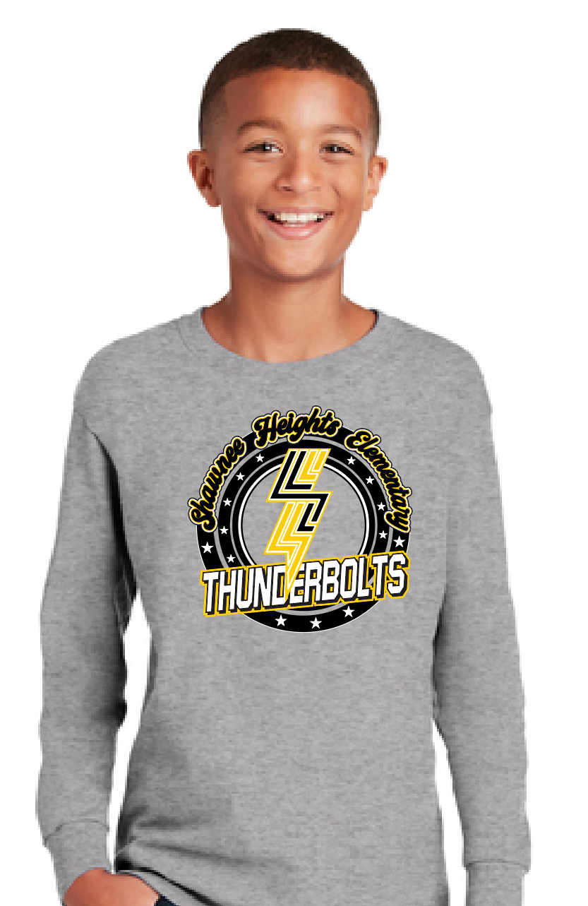 Shawnee Heights Elementary Thunderbolts Long Sleeve T-Shirt