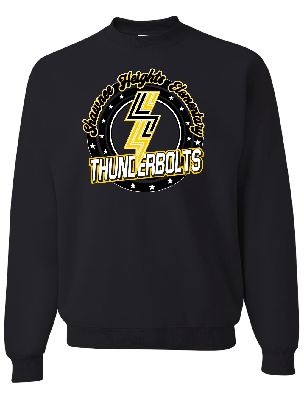 Shawnee Heights Elementary Thunderbolts Crew Sweatshirt