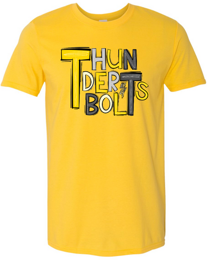 Thunderbolts Doodle Gildan Softstyle T-Shirt