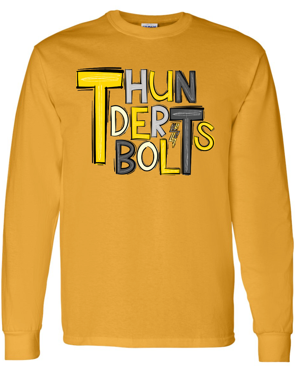 Thunderbolts Doodle Long Sleeve T-Shirt