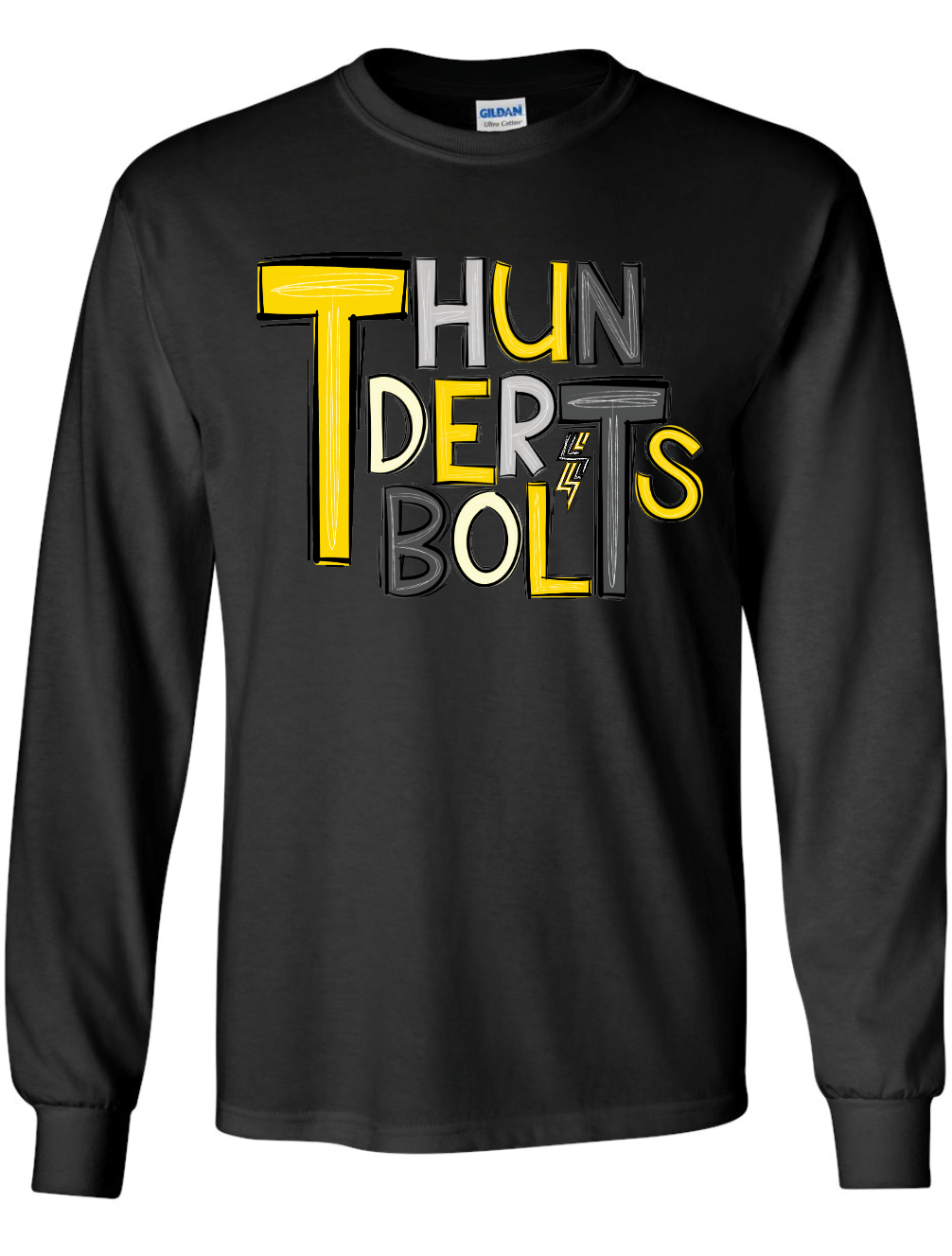 Thunderbolts Doodle Long Sleeve T-Shirt