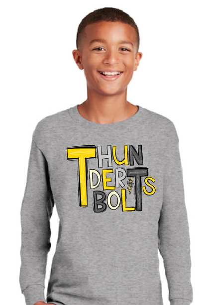 Thunderbolts Doodle Long Sleeve T-Shirt