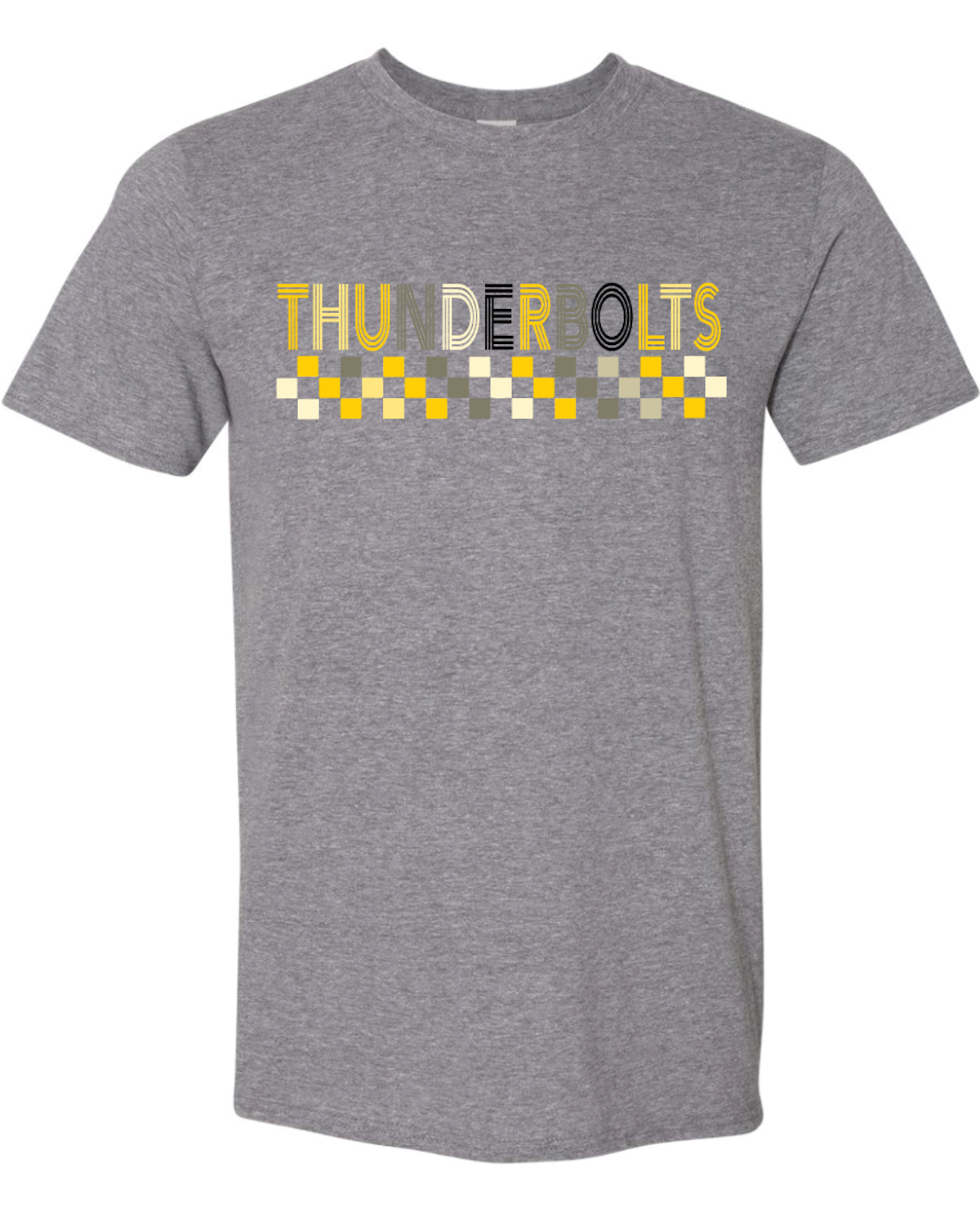 Checkered Thunderbolts Gildan Softstyle T-Shirt