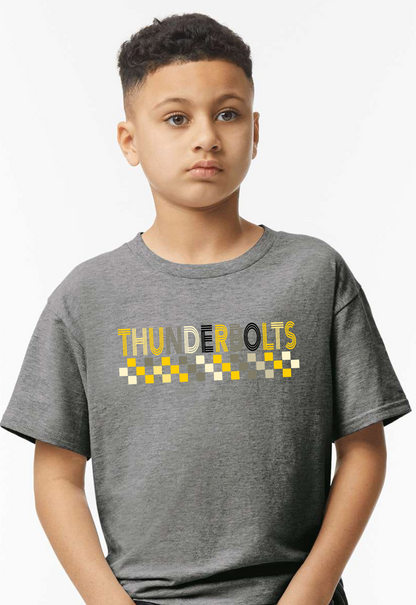 Checkered Thunderbolts Gildan Softstyle T-Shirt