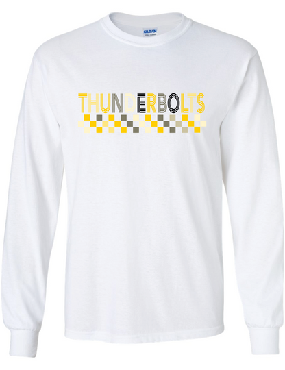 Checkered Thunderbolts Long Sleeve T-Shirt