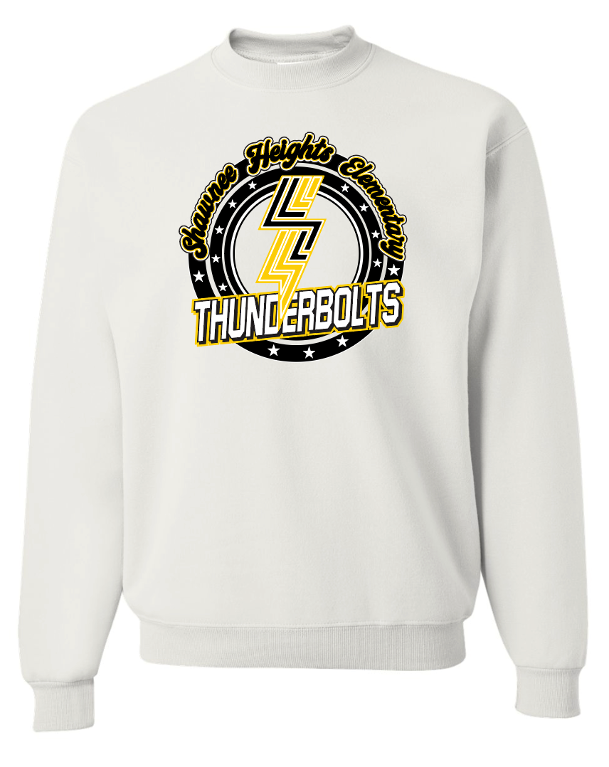 Shawnee Heights Elementary Thunderbolts Crew Sweatshirt