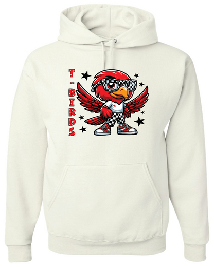 LIttle Tbird Silhouette  NuBlend® Hooded Sweatshirt