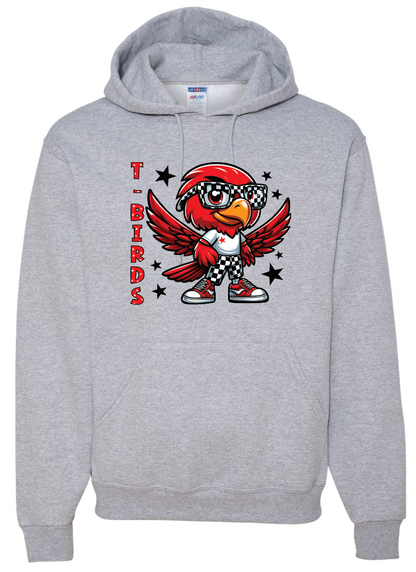 LIttle Tbird Silhouette  NuBlend® Hooded Sweatshirt