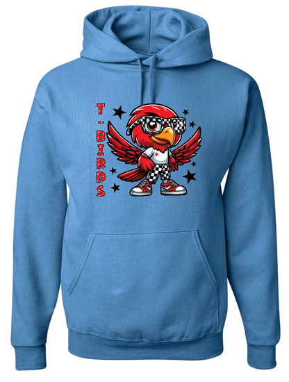 LIttle Tbird Silhouette  NuBlend® Hooded Sweatshirt