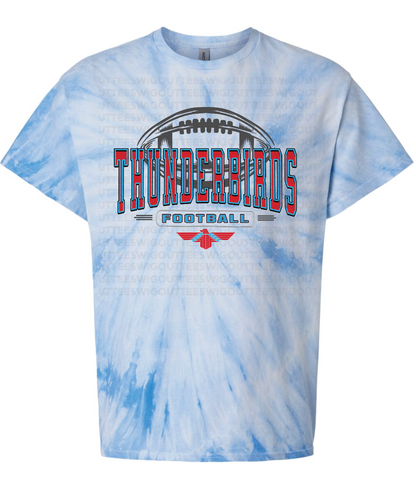 Tbirds Football Tie Dye T-shirt