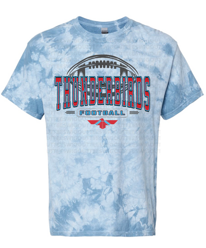 Tbirds Football Tie Dye T-shirt