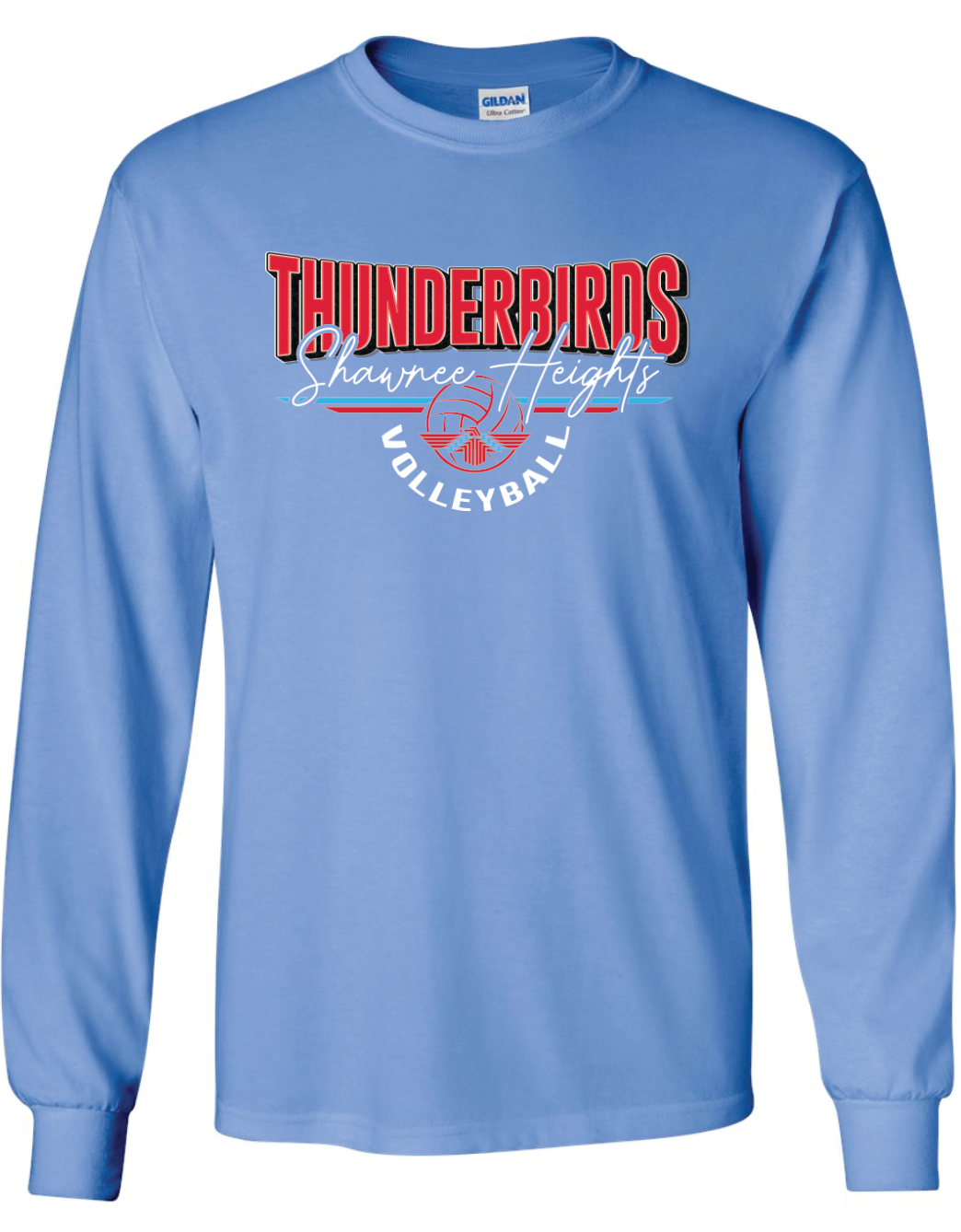 Shawnee Heights Volleyball Gildan Ultra Cotton Long Sleeve T-Shirt