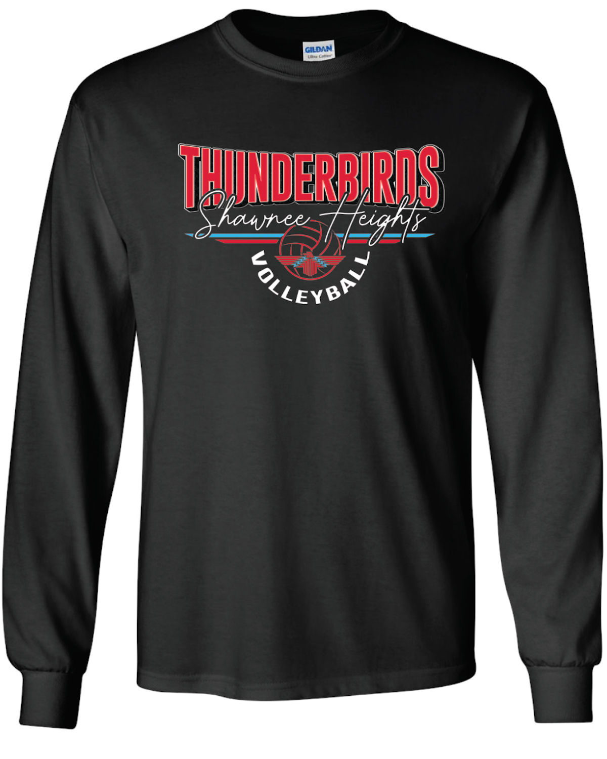 Shawnee Heights Volleyball Gildan Ultra Cotton Long Sleeve T-Shirt