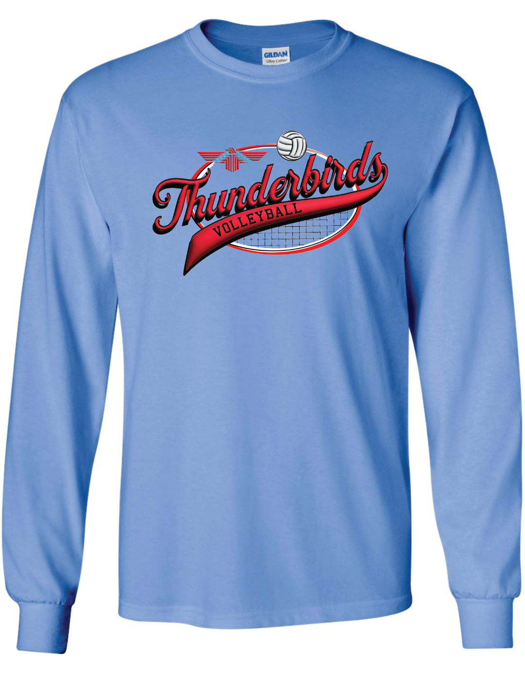 Thunderbirds Volleyball Gildan Ultra Cotton Long Sleeve T-Shirt