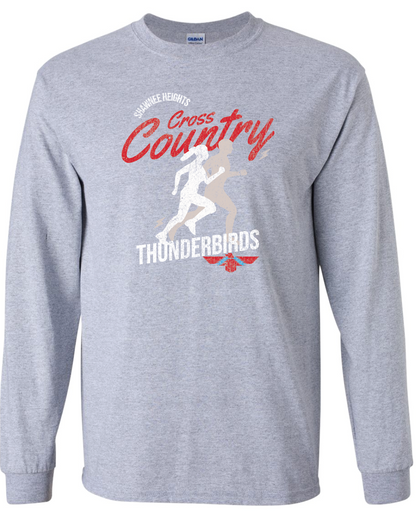 Shawnee Heights Cross Country Jerzees  Long Sleeve T-Shirt