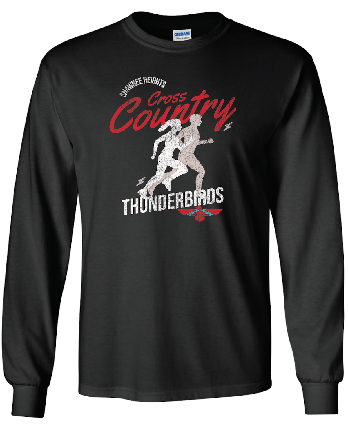 Shawnee Heights Cross Country Jerzees  Long Sleeve T-Shirt