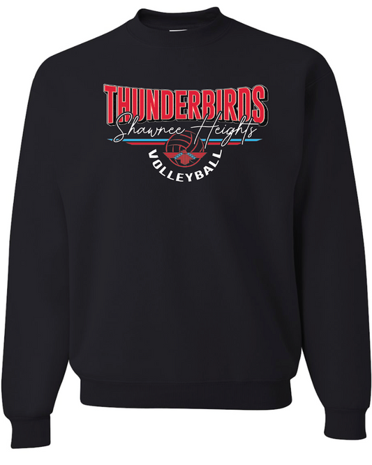 Shawnee Heights Volleyball Jerzees Nublend Crew Sweatshirt