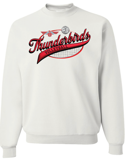 Thunderbirds Volleyball Jerzees Nublend Crew Sweatshirt