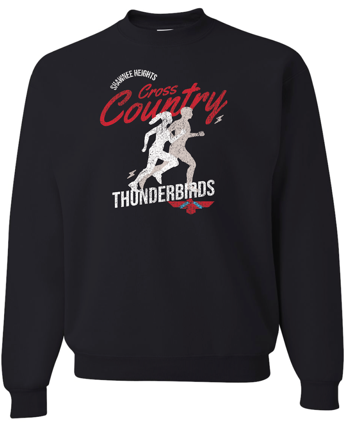 Shawnee Heights Cross Country Jerzees Nublend Crew Sweatshirt