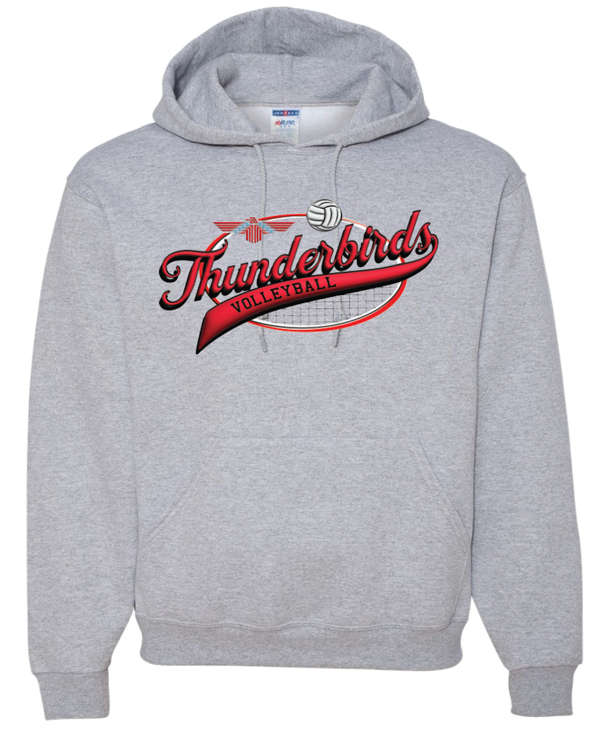 Thunderbirds Volleyball Jerzees NuBlend® Hooded Sweatshirt