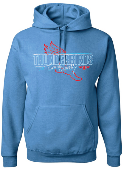 Thunderbirds Cross Country Jerzees NuBlend® Hooded Sweatshirt