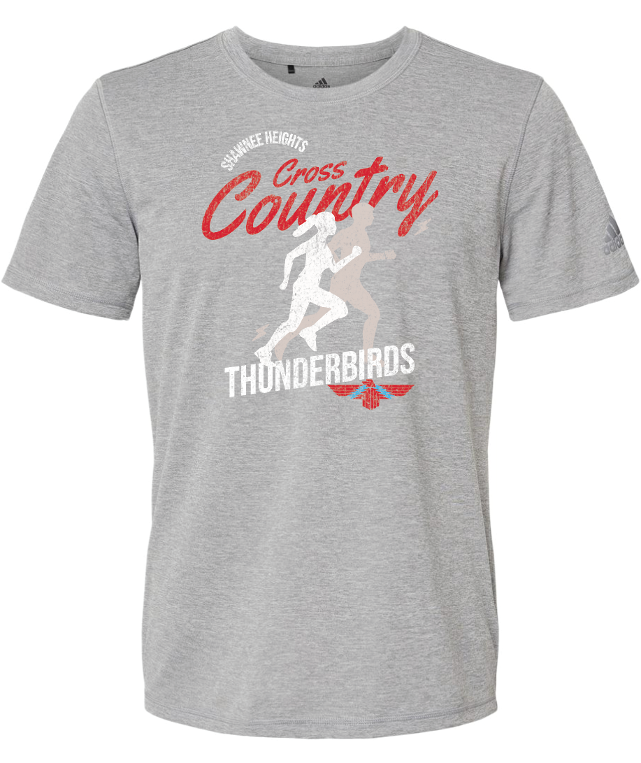 Shawnee Heights Cross Country Adidas Sports T-shirt