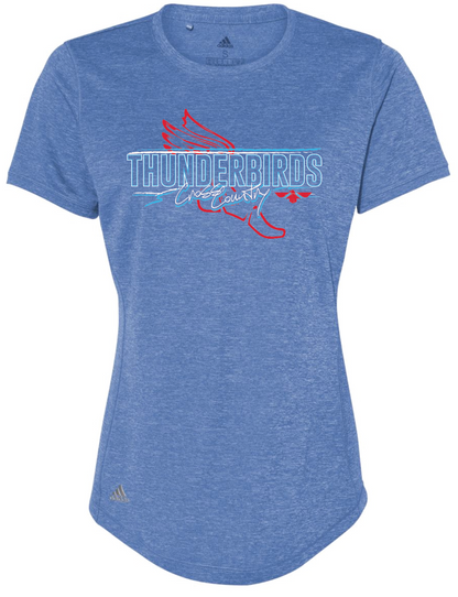 Thunderbirds Cross Country Adidas Womens Sports T-shirt