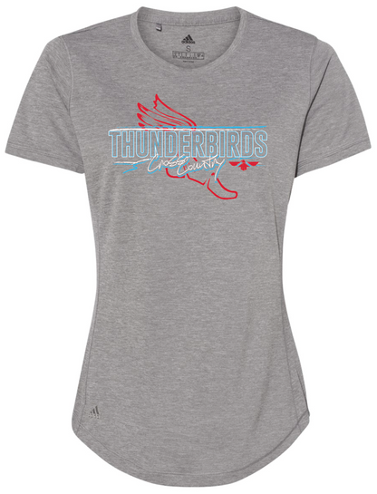 Thunderbirds Cross Country Adidas Womens Sports T-shirt